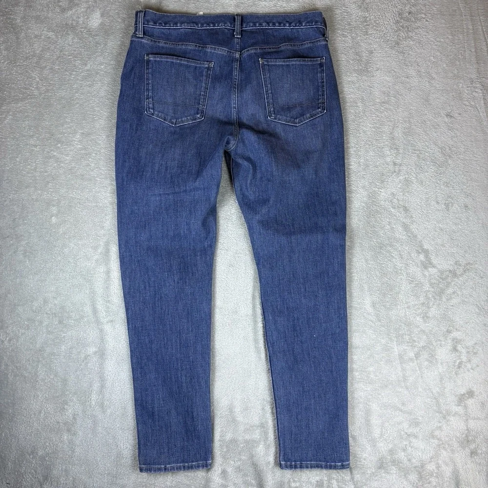 Banana Republic Travel Skinny Fit‎ Jeans Mens 35x30 (Fits 36x30) Blue Stretch